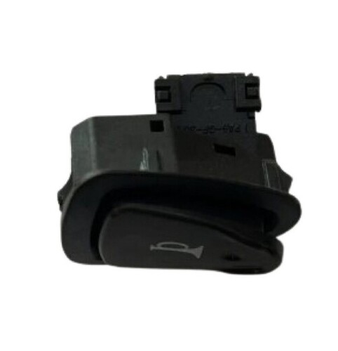 Black Scooter Horn Switch - Plastic, Standard Size, Black | Long Functional Life, Easy to Install, Quality Tested for Reliability