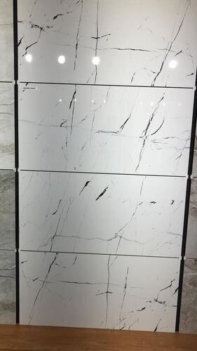 Ceramic Mosaic Silver Tiles - 2x2 Feet (600x600 mm) Stain Resistant Waterproof Heat Resistant Smooth Texture Non-Porous Finish Acid-Resistant Antibacterial