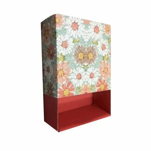Designer Printed Gift Box - Cardboard, 25x12x4 cm | Multicolor, Ideal for Gifts & Crafts