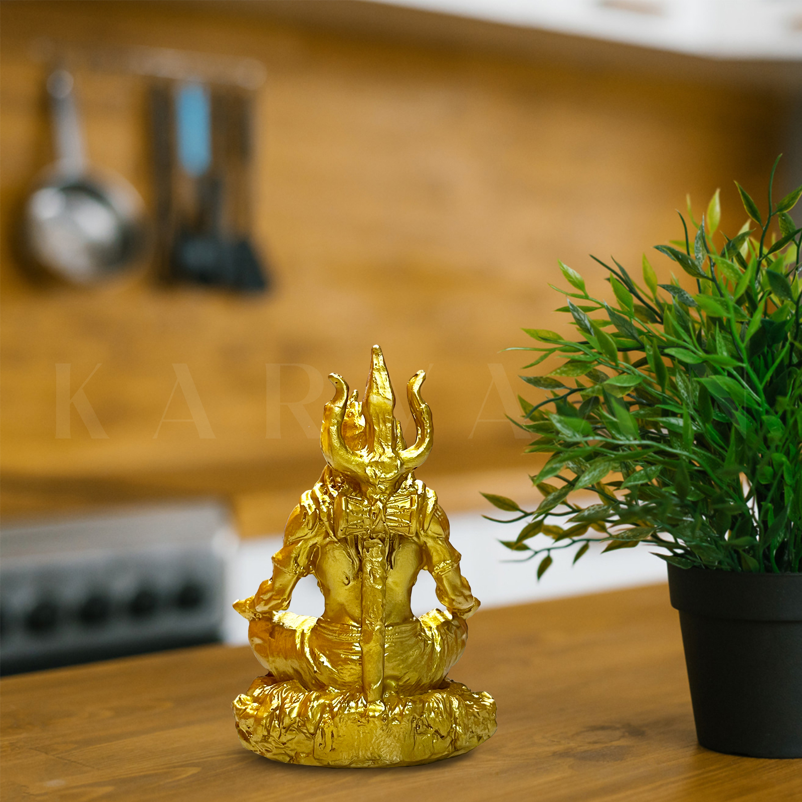 Golden Mahayogi Shiva Statue