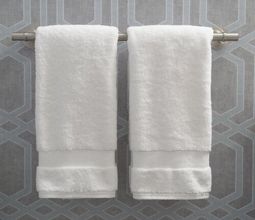 Hotel Cotton Hand Towel  - Color: White