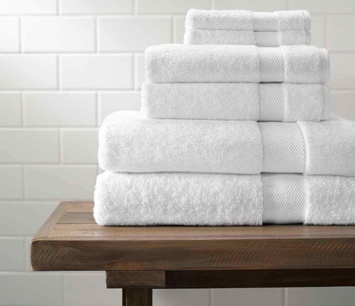 Hotel Pool Towel - 100% Cotton, 36x72 Inches, Ivory White | Quick-Drying, Highly Absorbent, Durable, Machine Washable, Lightweight, Perfect for Poolside Use