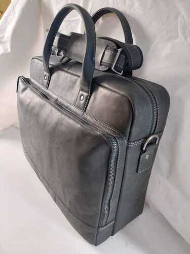 Leather Office Bag - Color: Ki