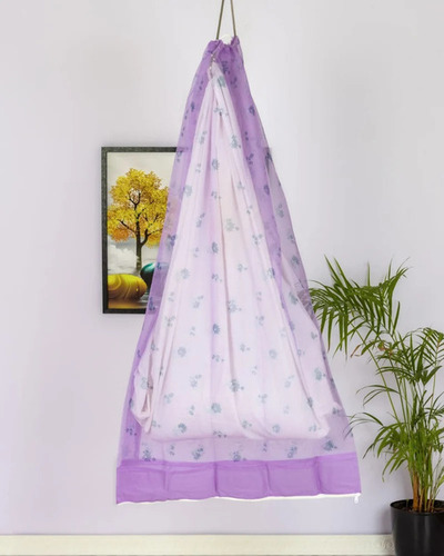 Poly Cotton Baby Mosquito Net - Color: Blue