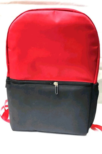 Polyester School Bag - Tear Resistant Fabric, Easy to Carry Design, Red and Black Color | Customized Size, Weight, Logo, and Design Included