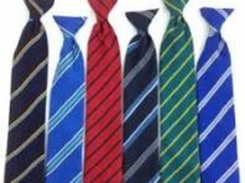 Polyester School Tie - Collar Style: Straight