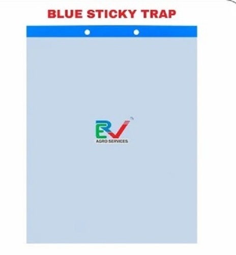 PVC Blue Sticky Trap - Plastic, Rectangular | Manual Agriculture Insecticide Trap, Smooth Functioning, Tested on Quality Parameters