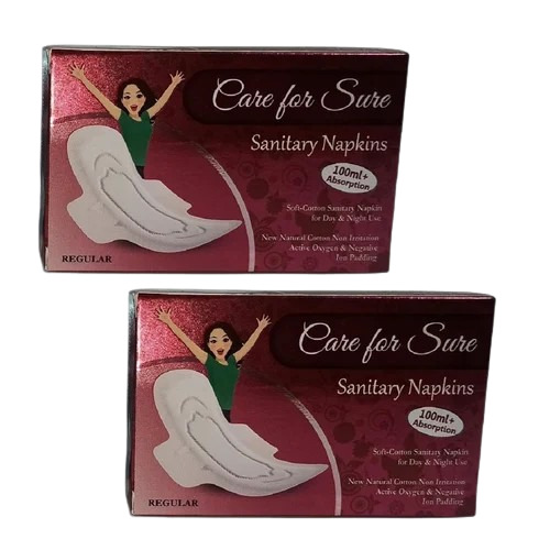 Sanitary Napkin Packaging Box - SBS Paper, 3x2x5 Inch, Multi Color, Glossy Finish, 270 GSM Biodegradable Material, Rectangular Design