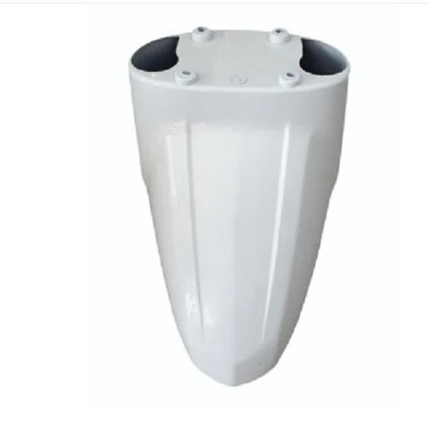 White Scooty Front Mudguard - Plastic, Two Wheeler, White | Crack Resistant, Easy to Install, Tested on Quality Parameters, Timely Delivery