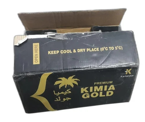 Black Corrugated One Piece Folder Box - 14x9x6 Inches, 15kg Capacity, Digital CMYK Printing, Rectangular Shape, Designed for Food Packaging