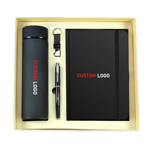 Promotional Corporate Gift Set - Material: Leather And Stainless Steel