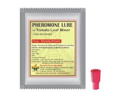 Tomato Leaf Miner Pheromone Lure - Plastic Material, Manual Power Source , Crack Resistance, Easy to Install, Smooth Functioning Agricultural Insecticide Trap