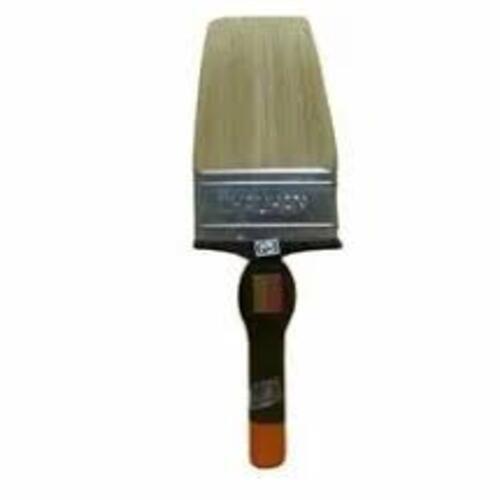 B-8 Paint Brush - Wood Handle, High Gloss Finish | Durable, Flat Shape, Brown Color, Ideal for Painting Projects