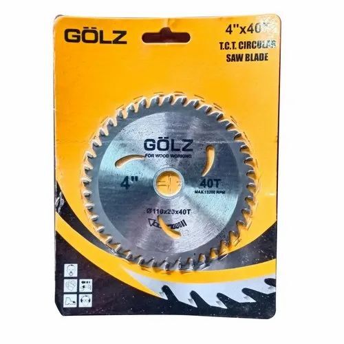 Circular Saw Blade - Mild Steel 4 Inch Diameter 110x20mm Size 40 Teeth 13200 RPM | Silver Finish Customizable Size Options