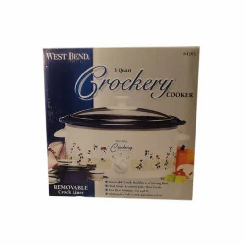 Crockery Packaging Box - Paper Material, 1-5 Kg Capacity, Square Shape | Multi-Color Design for Efficient Non-Edible Storage