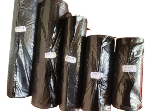 Disposable Garbage Bags - LDPE Material, 20 Liter Size, Black Color | Roll Packaging for Versatile Garbage Use