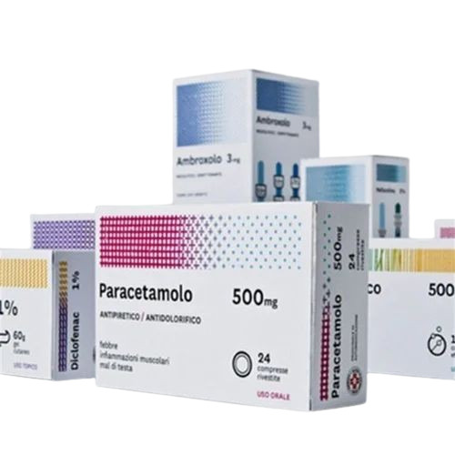Medicine Packaging Boxes - SBS Paper Square Multi Color | Two-Piece Telescopic Design Gloss Varnish Finish Weight Capacity 2-5 Kg