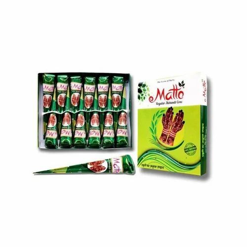 Mehandi Cone Packaging Box - Paper, Square Shape, 3 Ply, Gloss Coated | Multi Color, Custom Printed, Weight Holding Capacity <2 Kg, 2-4 mm Thickness