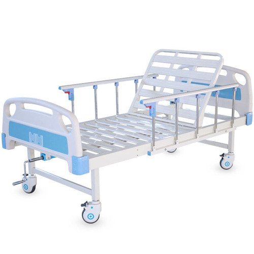 One Function One Crank Manual Hospital Bed Nursing Bed - Metal Type: Iron