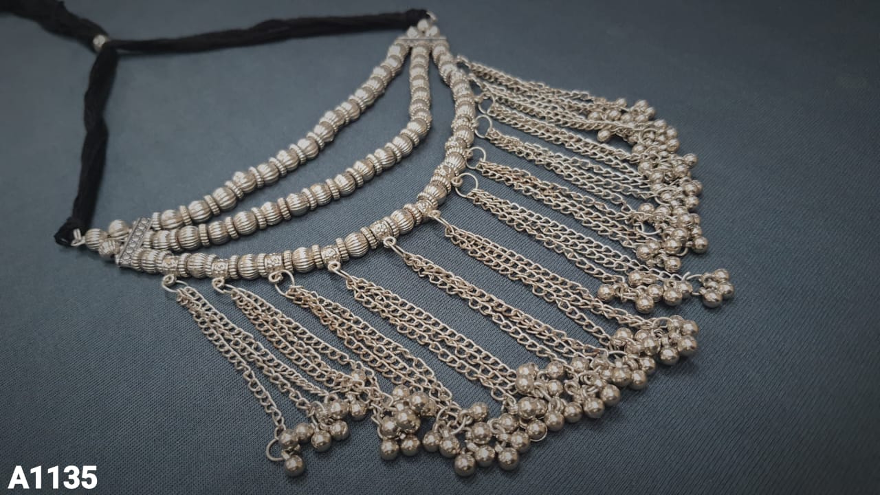Oxidized Necklaces - Beads Material: ]