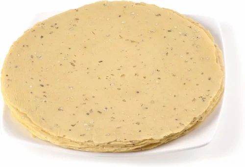 Punjabi Masala Papad - Round Packet, Yellow Color | Shelf Life: 12 Months, Good Quality