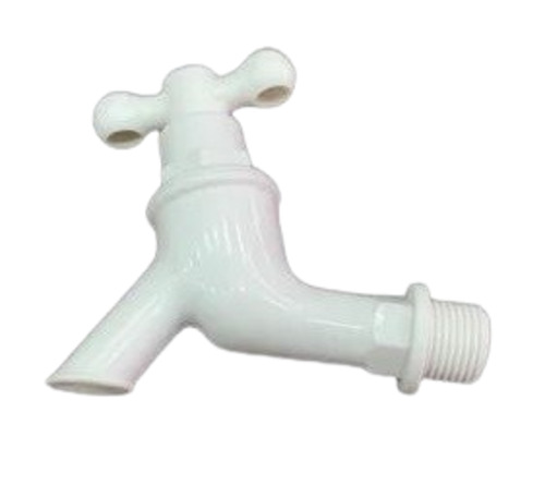 Pvc Sink Tap - White Glossy Finish, Durable PVC Material | Customized Round Wall Mounted Design, Fine Finished Quality