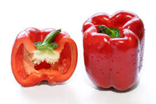 Red Capsicum - Fresh A Grade Chopped Vegetables | Common Shape, Cooked Style, Optimum Quality