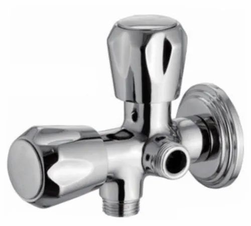 Round Brass Angle Cock