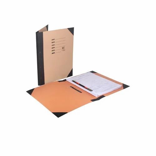 Spring Clip File - Paper Material Standard Size Rectangular Shape | Long Lasting Advantage Light Weight for Office Document Management