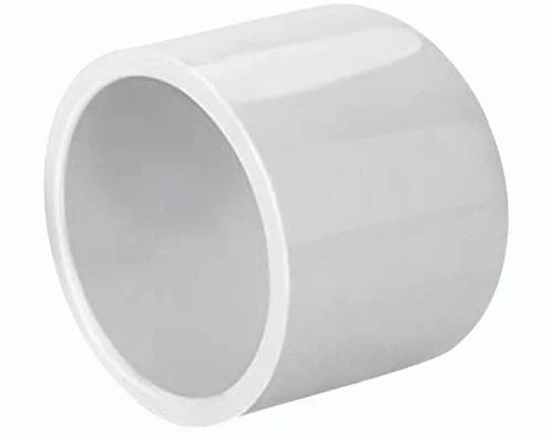 Upvc End Cap - Durable High-Pressure Round Male Connection, Customized Size, Fine Finished White | Very Good Quality, Long-Lasting Material