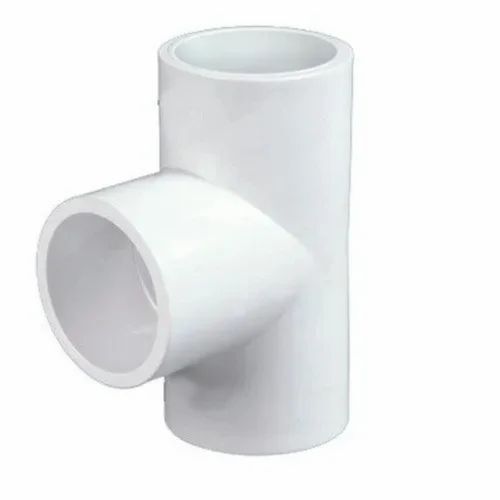 Upvc Plain Tee - 1/2 to 2 Inch, White, Female Connection | Durable Design, Fine Finished Quality, Suitable for Water