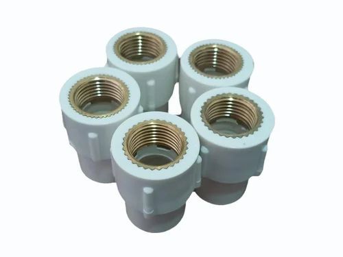 Upvc Plumbing Brass Mta - Durable White 1 x 1/2 Inch Round Male Connection | Very Good Quality, Fine Finished, 6 Month Warranty