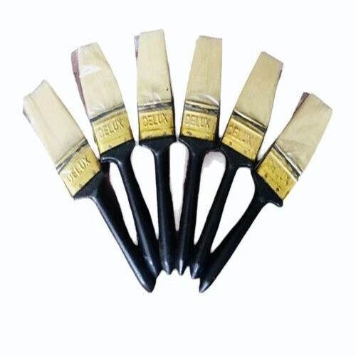 Wall Painting Brush - PVC and Wooden, 1''-4'' Flat Brush Shape, Multicolor, Ideal for Custom Painting