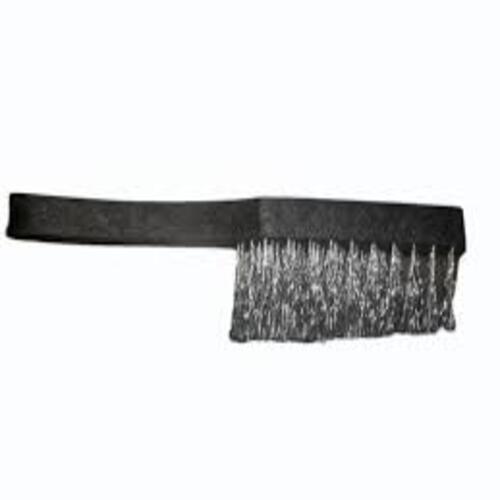 Wooden Wire Brush - Stainless Steel Bristles, Standard Size, Brown Color | Medium Stiffness Ideal for Painting Applications
