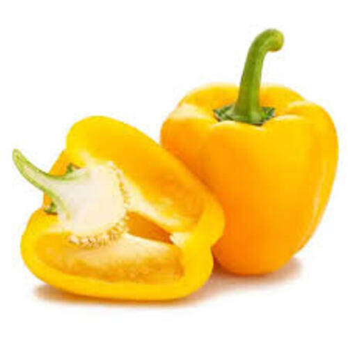 Yellow Capsicum - Fresh A Grade Cooking Vegetable | Chopped, Common Shape, Cooked Style, Optimum Quality, Imported Freshness