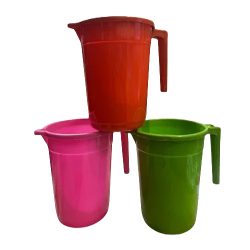 1.5L Plastic Bath Mug - Polypropylene, 1.5L Size, Red Color, Round Shape | 120 Pack, Multi-Color Options Available