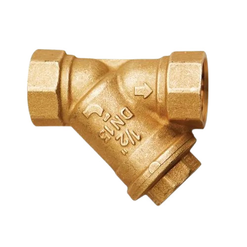 Bronze Screwed Strainers - Very Good Quality, Durable Y-Shaped Design | Fine Finished, Copper Coated, Golden Color, 1-Year Warranty