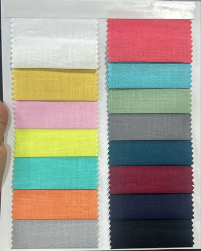 Cotton Linen Shirting Fabric - Washable, Shrink Resistant | Multi-Color, Plain Texture, Ideal for Textile Industry Application