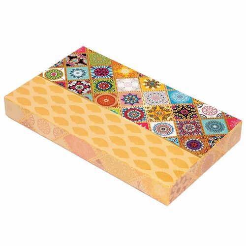 Decorative Cardboard Packaging Box - Single Wall 3 Ply, Rectangular Shape, Printed Design, Multi Color | 5 mm Thickness, Cardboard Material