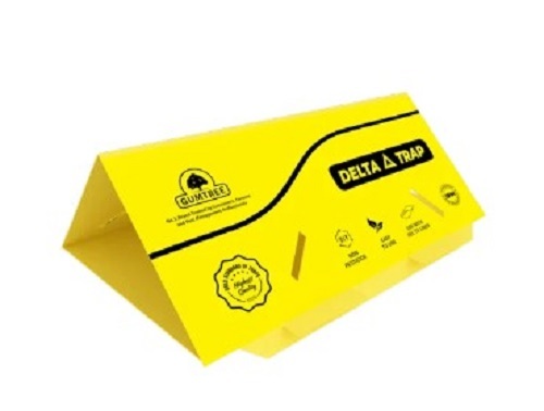 Delta Trap - Plastic Material, Yellow Color | Manual Power Source, Agriculture Insecticide Use, Tested for Quality Assurance