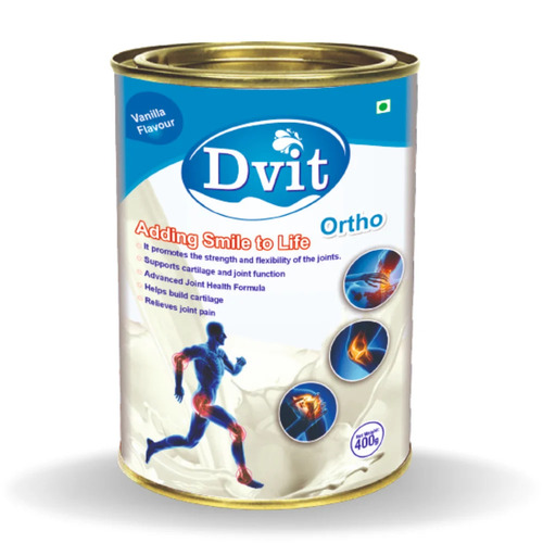 Dvit Ortho Protein Powder - Vanilla Flavor, Highly Vegetarian Nutritional Supplement for Muscle Growth & Body Health, Promotes Healthy Development