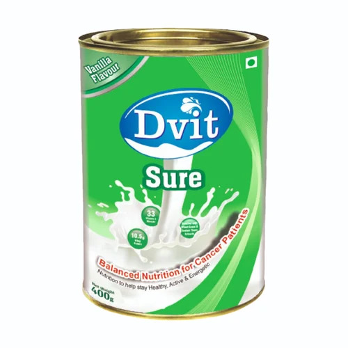 Dvit Sure Protein Powder - Pure Vanilla Flavor, Highly Vegetarian Formula | Promotes Healthy Growth, Builds Muscles & Body, Essential Food Supplement