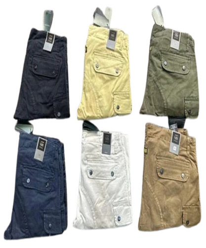 Men's Regular Fit Cargo Pants - Cotton Fabric, Available in Multiple Sizes 30-38 | Soft, Comfortable, Four Pockets, Stylish Multicolor Pattern
