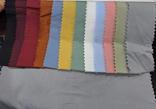 Multi-Color Double Twill Shirting Fabric - Washable, Shrink Resistant | Ideal for Textile Industry Use, Plain Texture, Versatile Pattern