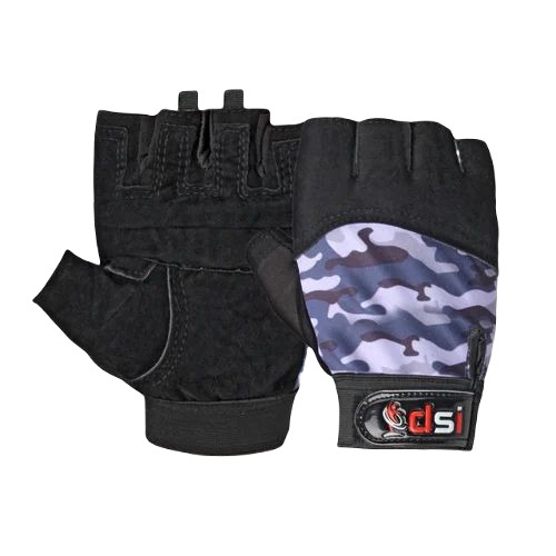 Pu Gym Gloves - PU Material, Free Size, Black Color | Half Fingered, Breathable, Soft & Comfortable Design for Unisex Fitness Use
