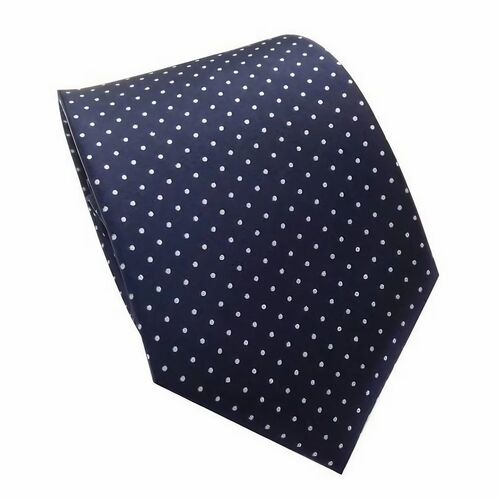 Blue Polka Dot Men's Tie - Polyester Material, New Condition | Stylist and Comfortable for All Seasons