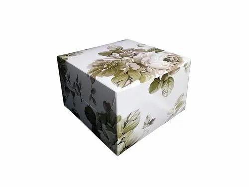 Cake Packaging Box - Paper Material, Square Shape, Multi-Color Design | Ideal for 3 kg Cake Packaging