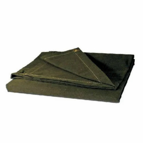 Canvas Tarpaulin Fabrics - HDPE Polyethylene Multisizes Green | Light in Weight Washable Plain Pattern