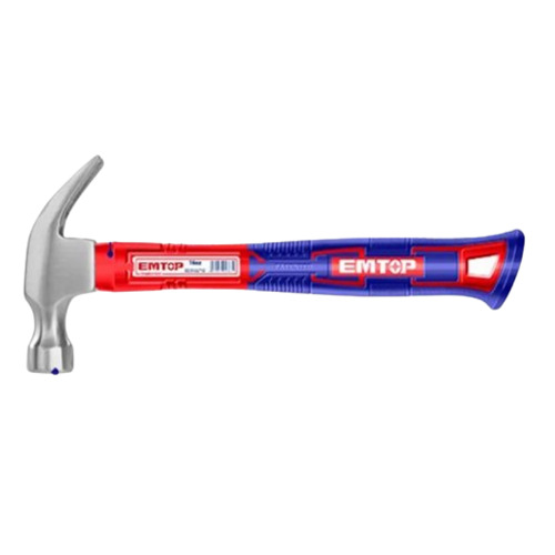 Claw Hammer - Cr-V Material, 16oz Head Weight, Fibreglass Handle | Customized Size, Silver Color