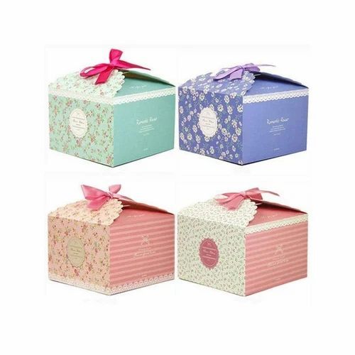 Designer Gift Packaging Box - Paper Material, 2-4 mm Thickness | Multi-Color Printed Design
